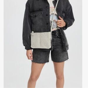 Madewell The Knotted Woven Leather crossbody bag